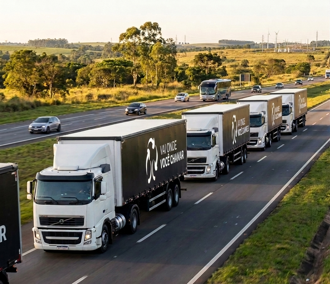 Frota de caminhões EcoPower — Vai onde você chamar